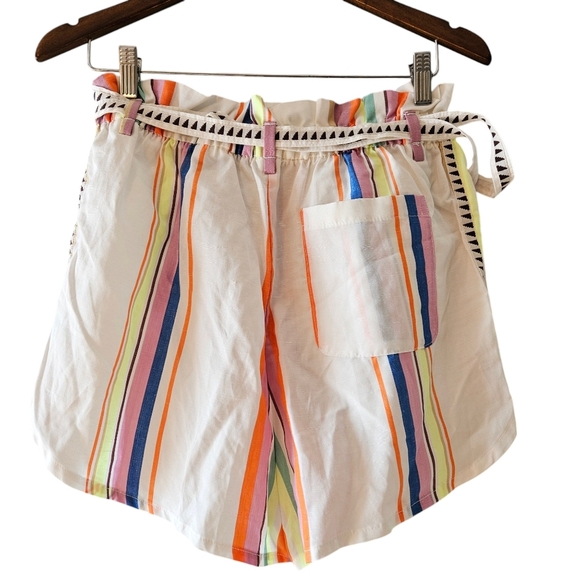 Lemlem x H&M Set Lyocell Striped Belted Shorts & Matching Cropped Top Size Small - Picture 14 of 16